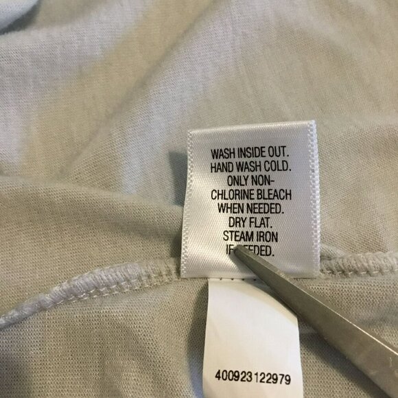 Simply Vera Dressy Sleeveless Tee Gold Metallic Accent Sz Large Beige Plain Back - Picture 10 of 10